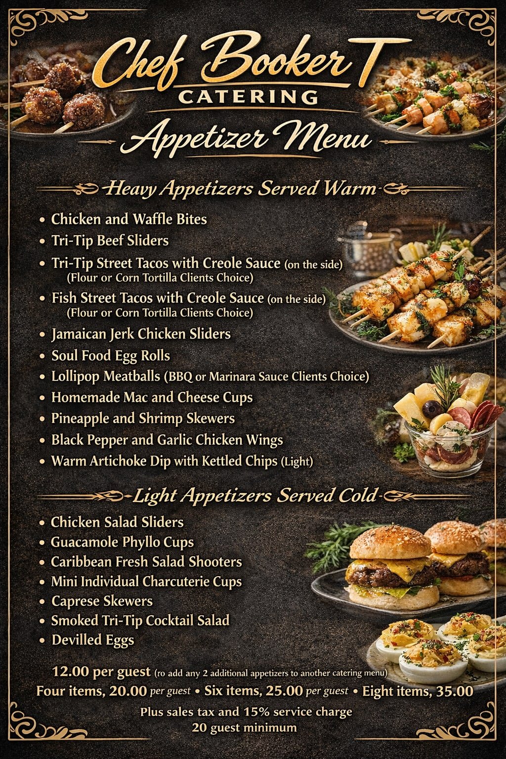 Light Appetizers Served Cold